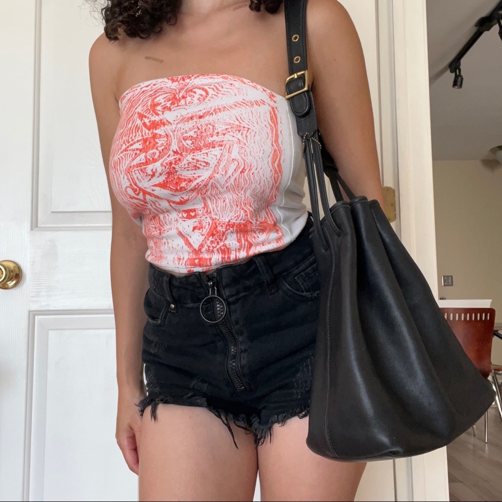 Coach leather bucket bag